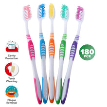 Load image into Gallery viewer, 1st Care 180PCE Toothbrushes Medium Bristles Assorted Colours
