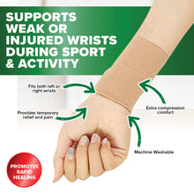 Load image into Gallery viewer, 1st Care 12PCE Elastic Compression Wrist Supports Breathable Flexible 3 Sizes
