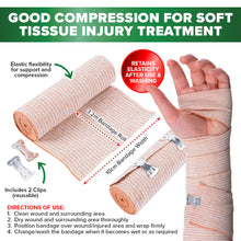 Load image into Gallery viewer, 1st Care 24PCE Elastic Bandages Flexible Stretchy Reusable Washable 3.2m
