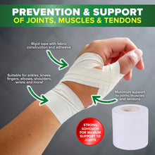 Load image into Gallery viewer, 1st Care 24PCE Sports Strapping Adhesive Tape Joint Muscle Tendon Support 4m
