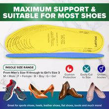 Load image into Gallery viewer, 1st Care 24 Pairs Unisex Double Layered Insoles Support &amp; Pressure Relief
