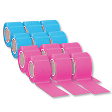 Load image into Gallery viewer, 1st Care 12PCE Kinesiology Tape 5m x 5cm Physio Sports Bundle
