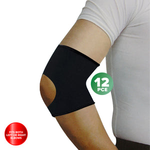 1st Care 12PCE Premium Quality Neoprene Elbow Supports Adjustable Flexible