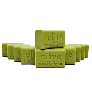 [10 x pack] 200g Plant Oil Soap Olive Scent Pure Natural Vegetable Base Bar Australian