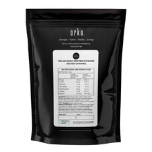 Load image into Gallery viewer, 100g Vegan Whey Protein Powder Blend - Salted Caramel Plant WPI/WPC Supplement
