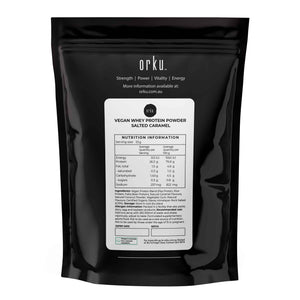 1Kg Vegan Whey Protein Powder Blend - Salted Caramel Plant WPI/WPC Supplement