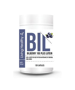 Living Healthy Bilberry 10000mg Plus Lutein, 120 Soft gel Capsules